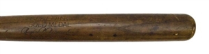 1908-1910 Roger Bresnahan Gold Model Game Used Spalding Bat (MEARS 7.5)